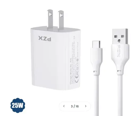 Cargador Para Celular 25W QC 5.0 P33